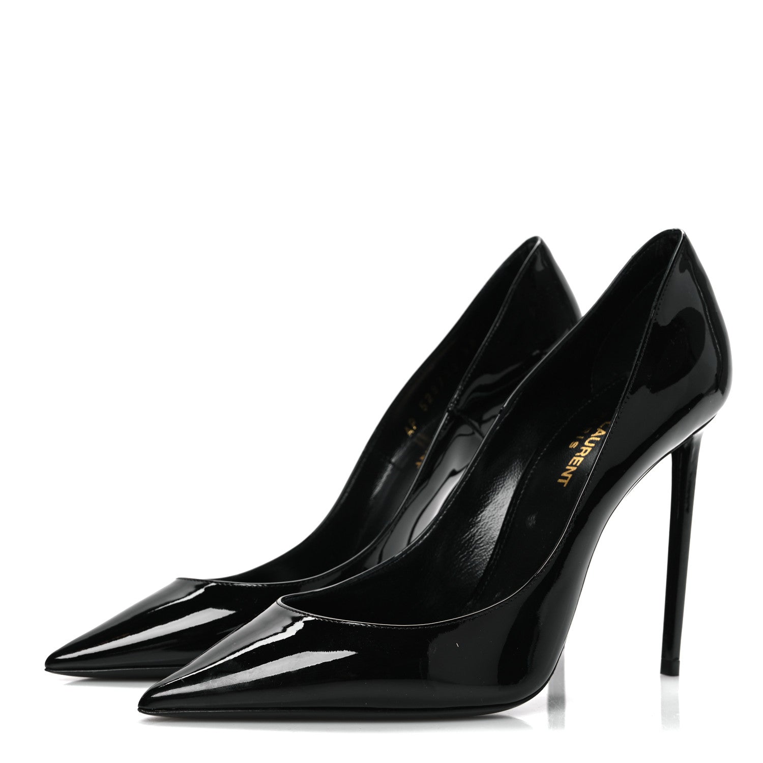 Saint Laurent Vernice Chiffon Zoe 105 Pump 38 Black 4 of 10
