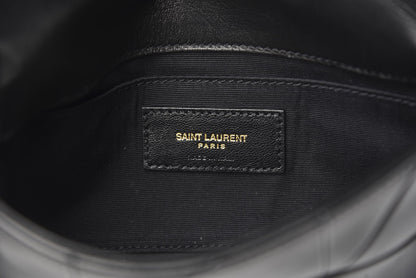 Saint Laurent Lambskin Patchwork Monogram Jamie Chain Wallet Black 7 of 11