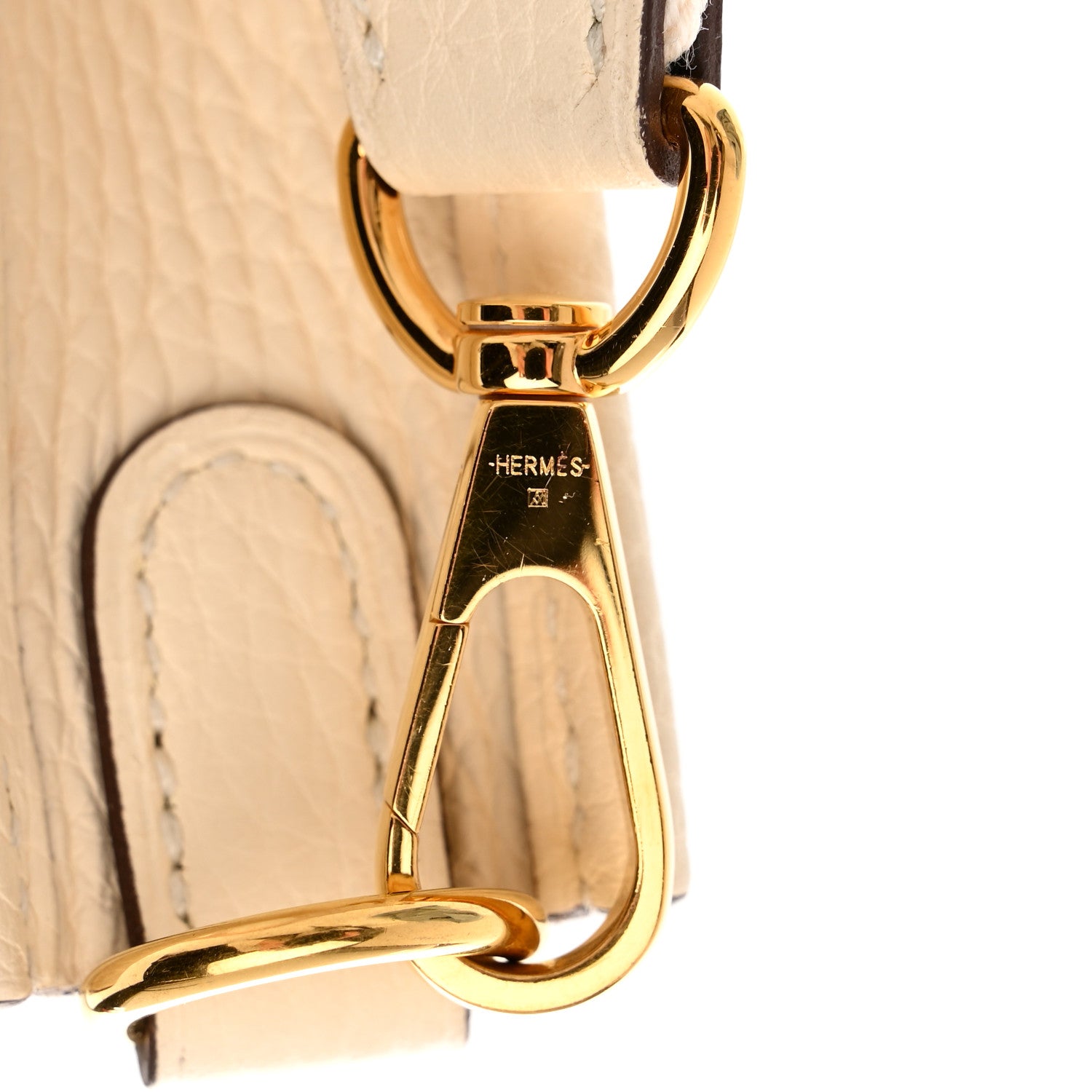 Hermes Taurillon Clemence Amazone Evelyne TPM Nata Craie 10 of 13