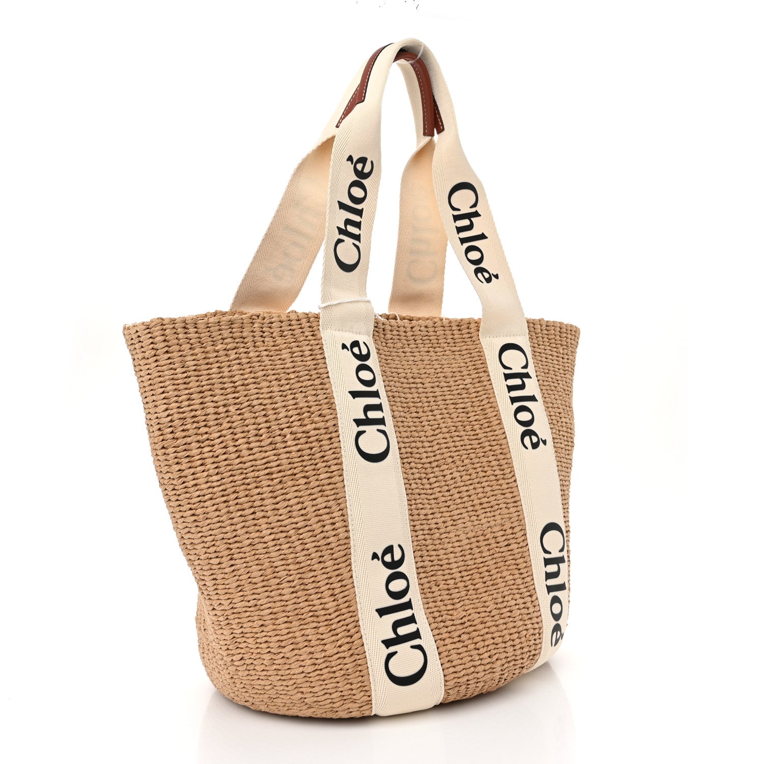 Chloe X MIFUKO Raffia Large Woody Basket Bag White 3 of 10