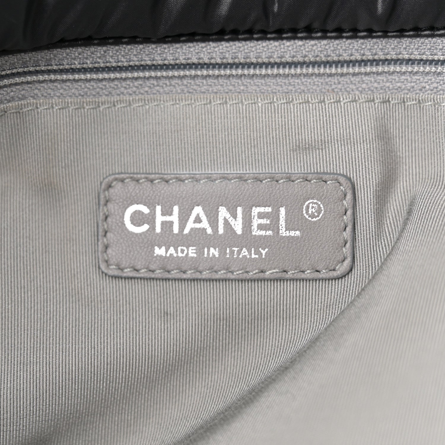 Chanel Nylon Quilted Tweed Stitch Bubble Accordion Flap Black 6 of 12