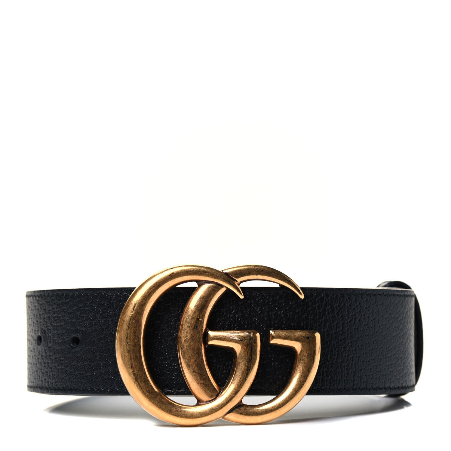 Gucci Textured Calfskin Double G 40mm Belt 85 34 Black 1 of 3