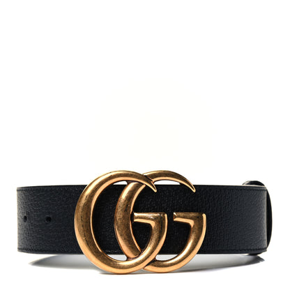 Gucci Textured Calfskin Double G 40mm Belt 85 34 Black 1 of 3