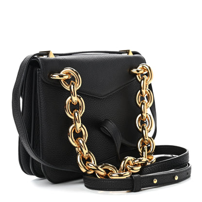 Bottega Veneta Calfskin Mount Envelope Bag Black 3 of 9