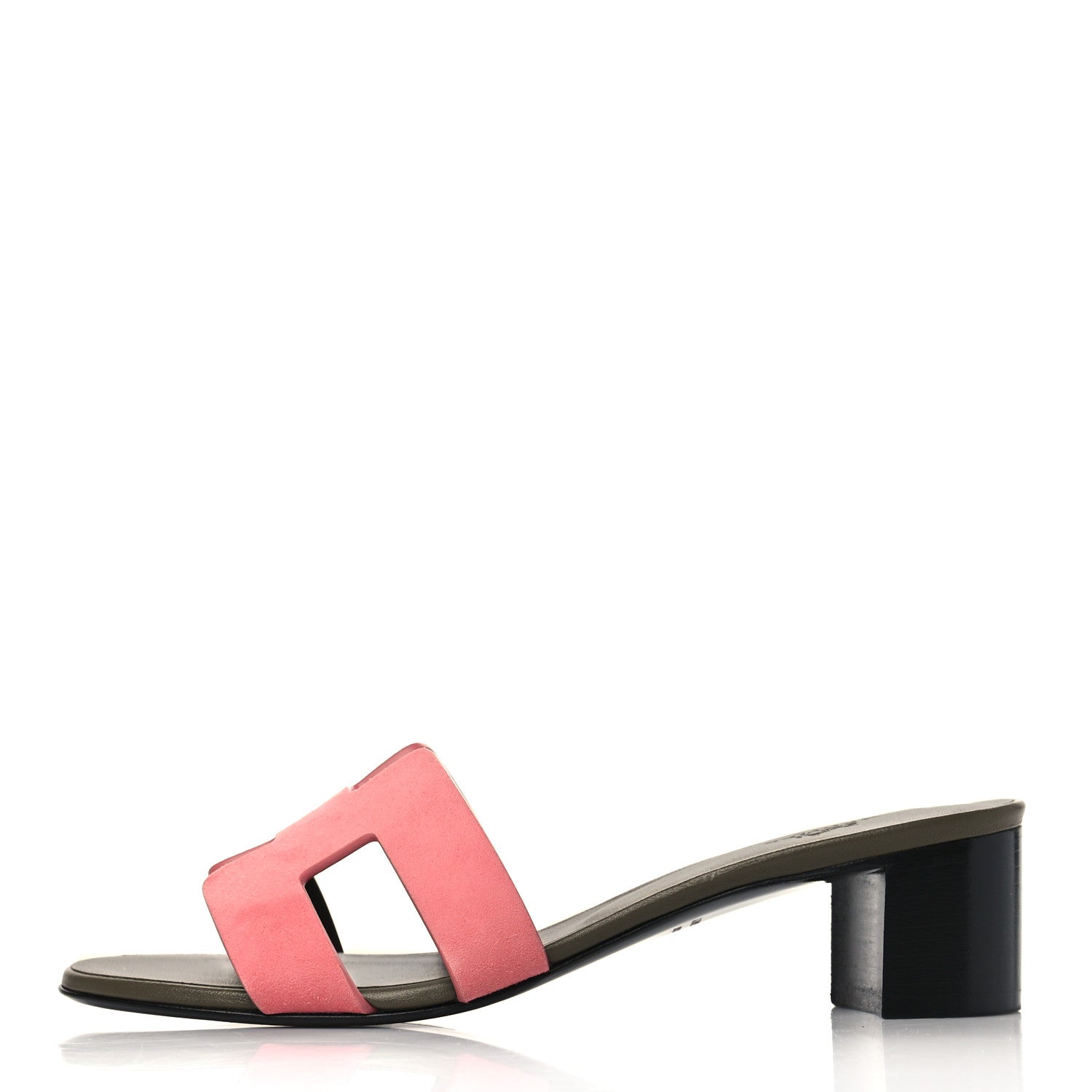 Hermes Suede Goatskin Oasis Sandals 37 Rose Du Desert 1 of 8