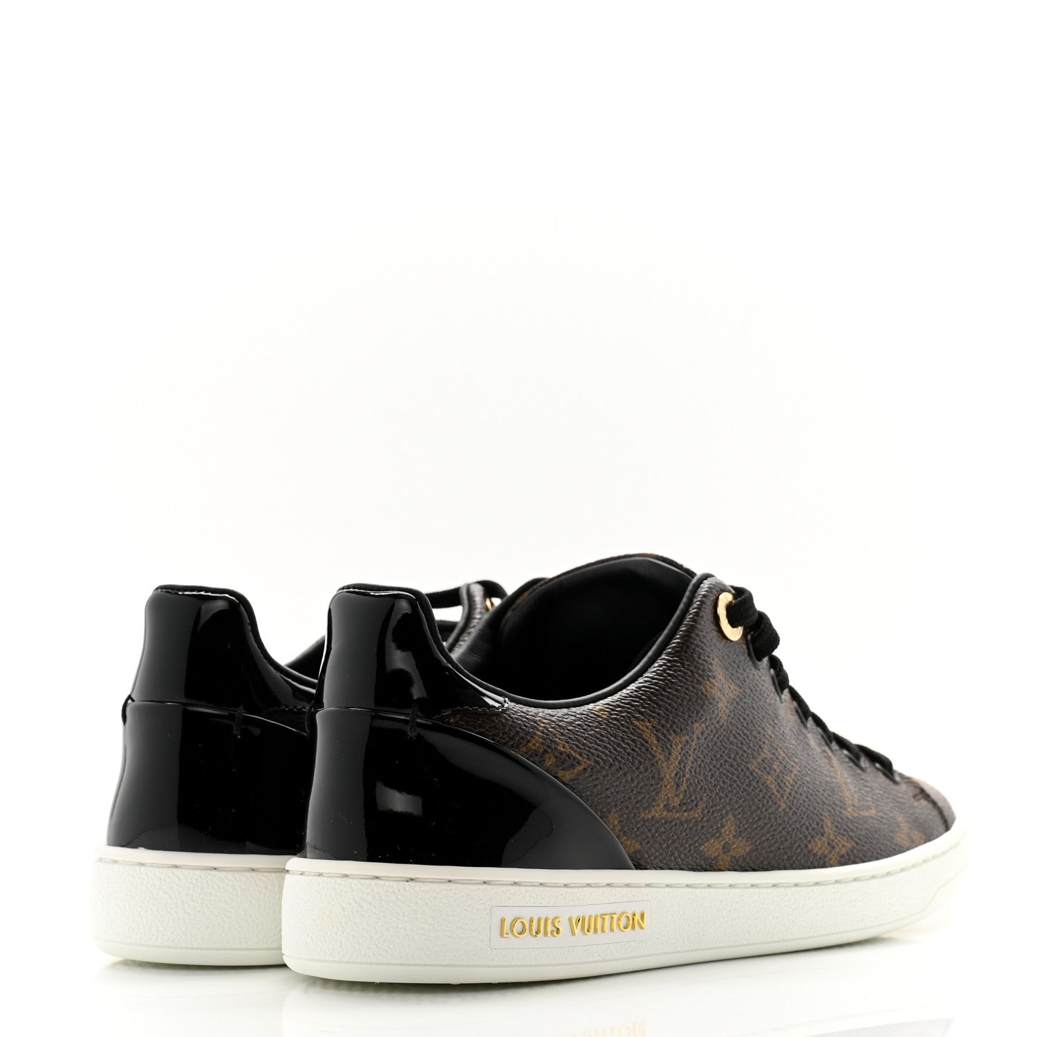 Louis Vuitton Patent Monogram Frontrow Sneakers 36 4 of 9