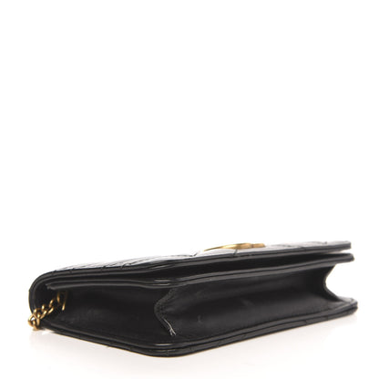Gucci Calfskin Matelasse GG Marmont Mini Bag Black 4 of 13