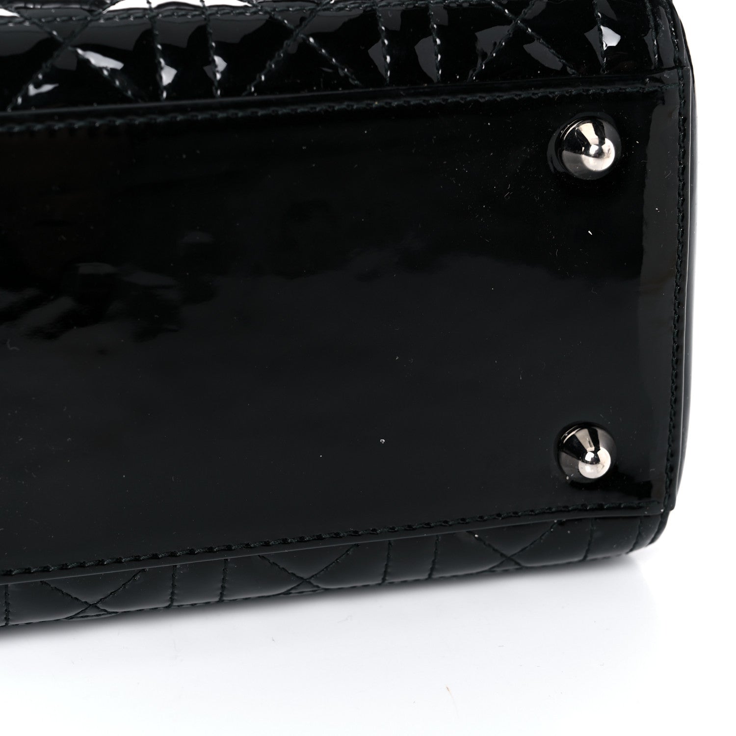 Christian Dior Patent Cannage Large Lady Dior Black 13 of 18