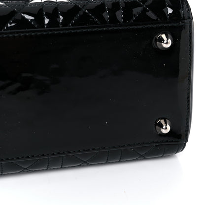 Christian Dior Patent Cannage Large Lady Dior Black 13 of 18