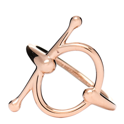 Hermes 18K Rose Gold PM Filet d'Or Ring 54 6.75 6 of 7