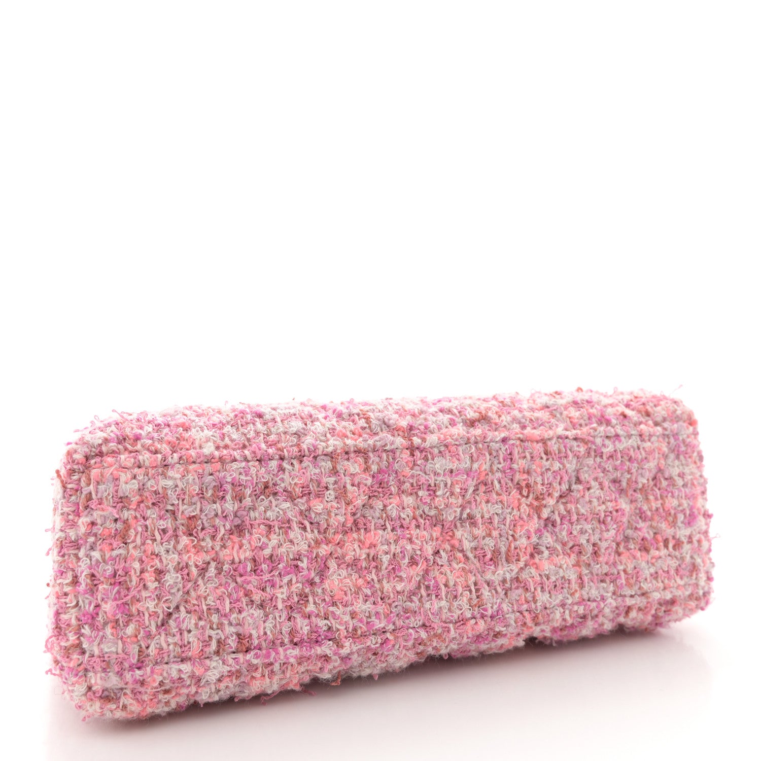 Chanel Tweed Quilted Nano Kelly Shopper Pink 4 of 12