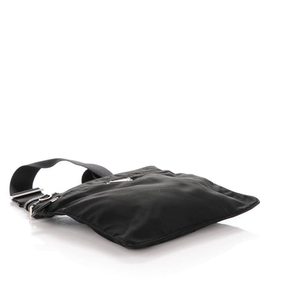 Prada Nylon Vela Flat Messenger Bag Black 4 of 6