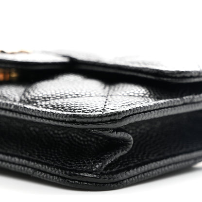 Chanel Caviar Quilted Mini Chain Bag Black 11 of 11