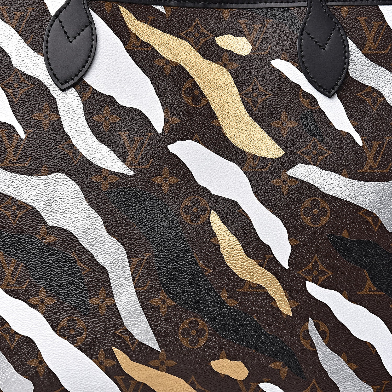 Louis Vuitton X LOL Monogram Neverfull MM Gold Silver 8 of 11