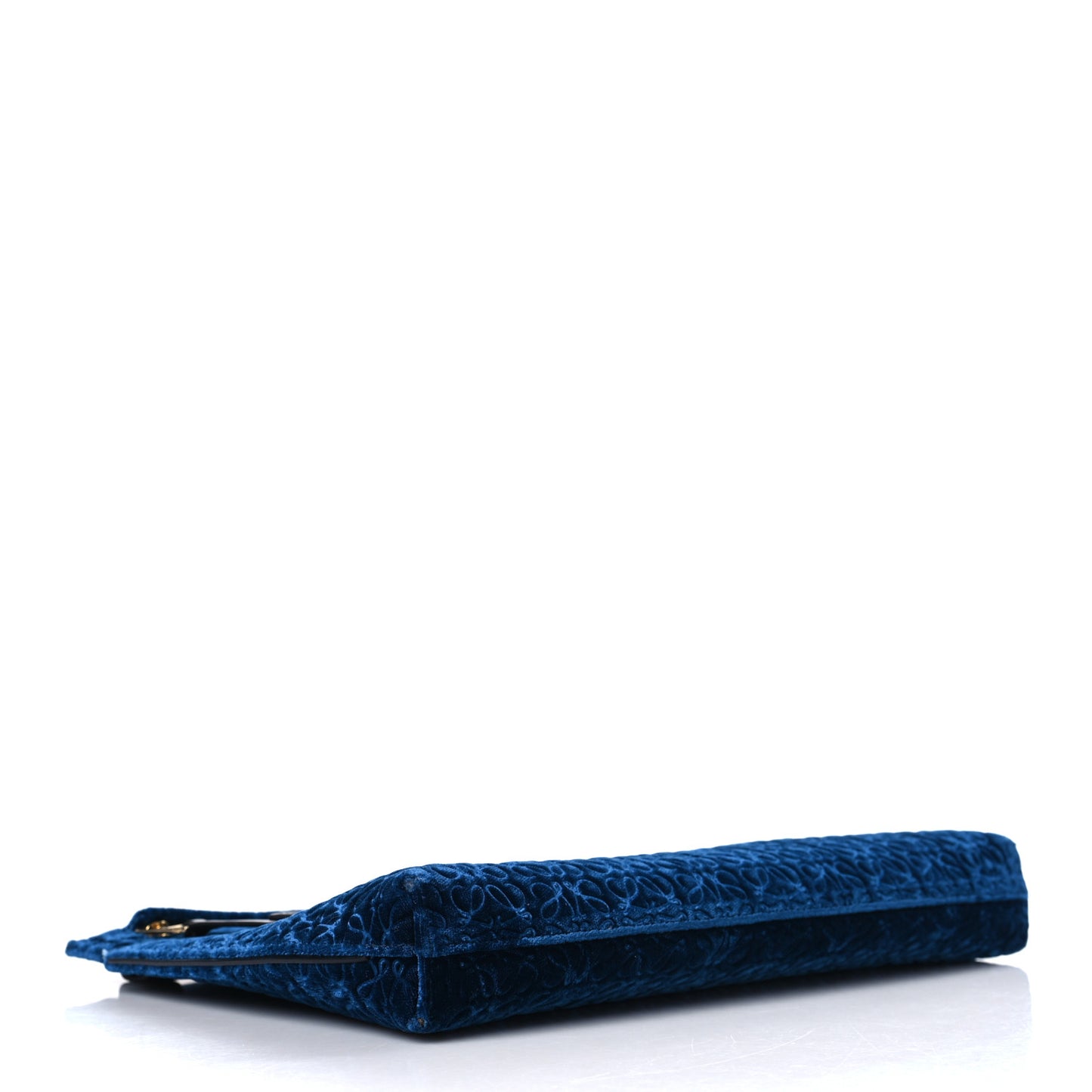 Velvet Repeat T Pouch Blue