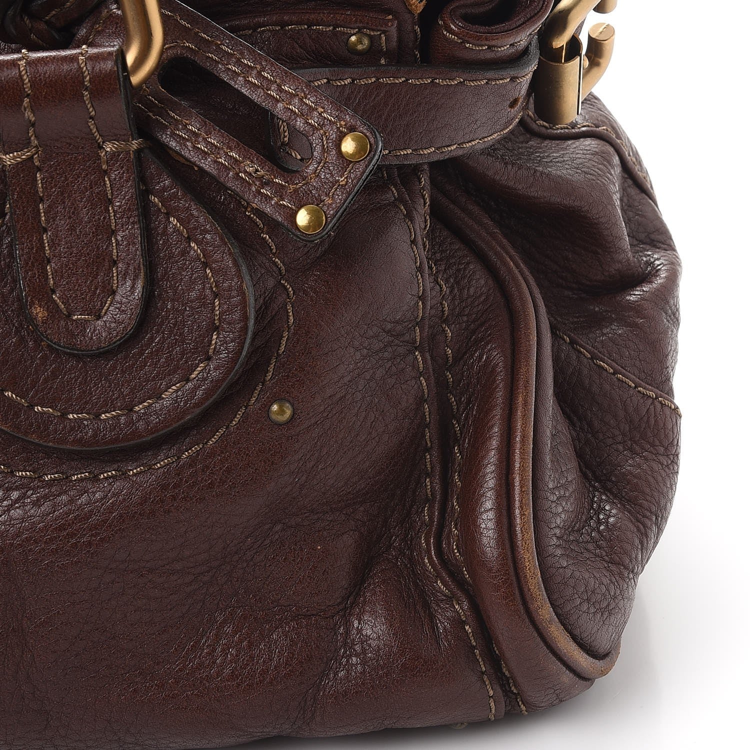Chloe Calfskin Paddington Satchel Chocolate 8 of 14
