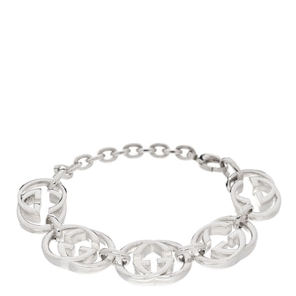 Gucci Sterling Silver Britt G Link Bracelet 1 of 5