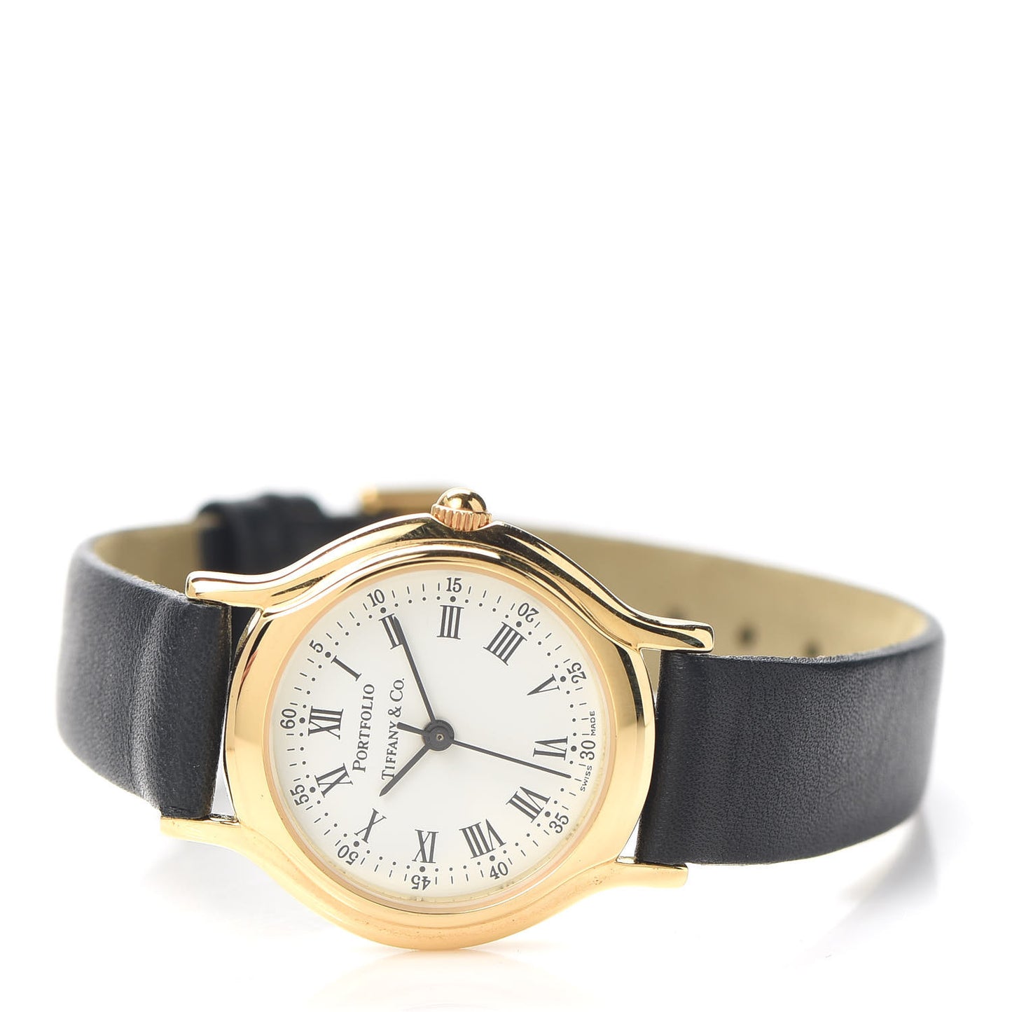 Stainless Steel Calfskin 24mm Portfolio Quartz Watch