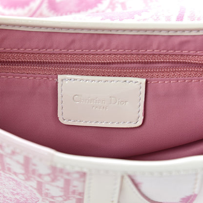 Christian Dior Monogram Floral Saddle Bag Pink 6 of 9