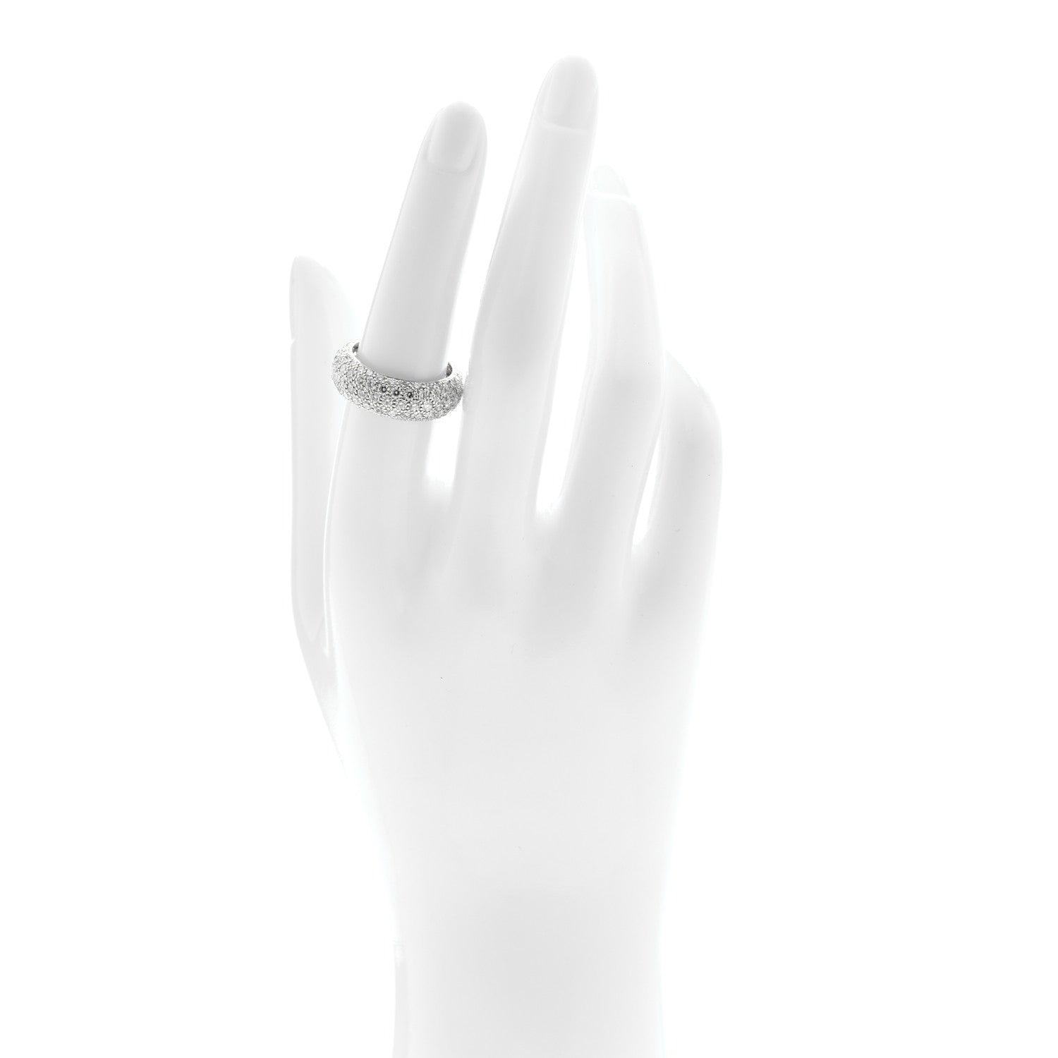 Tiffany Platinum Diamond Five Row Etoile Band Ring 54 6.75 2 of 4