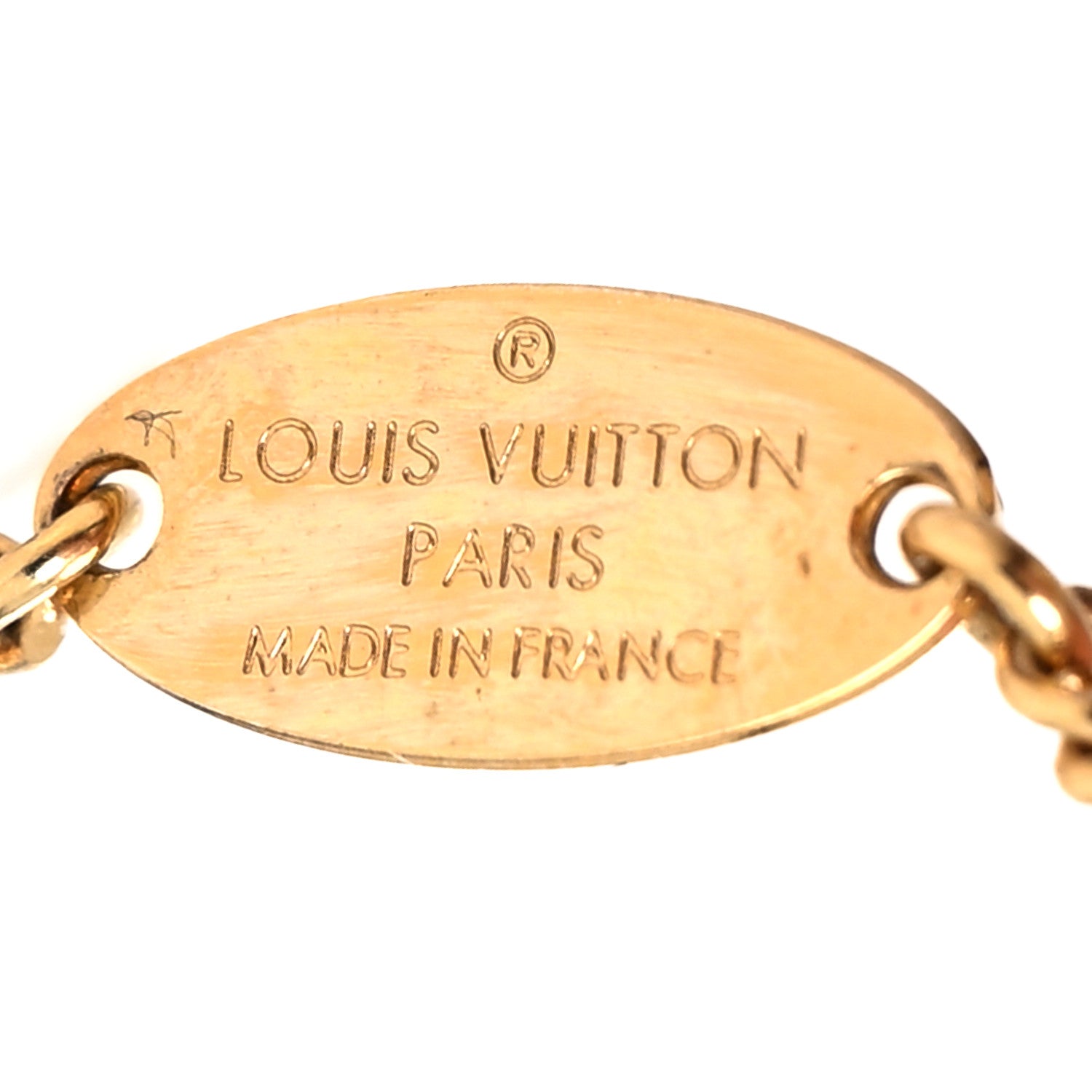Louis Vuitton Monogram Bracelet Gold Black 5 of 6