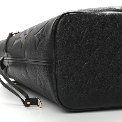 Louis Vuitton Empreinte Monogram Giant Neverfull MM Black 8 of 9