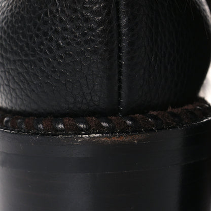 Christian Louboutin Grained Calfskin Raton Laveu Racoon Fur Fanny 70 Ankle Boots 38 Black 5 of 8