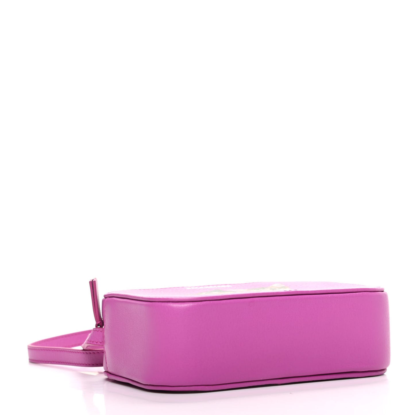 Calfskin Kittens Logo XS Everyday Camera Bag Fuchsia