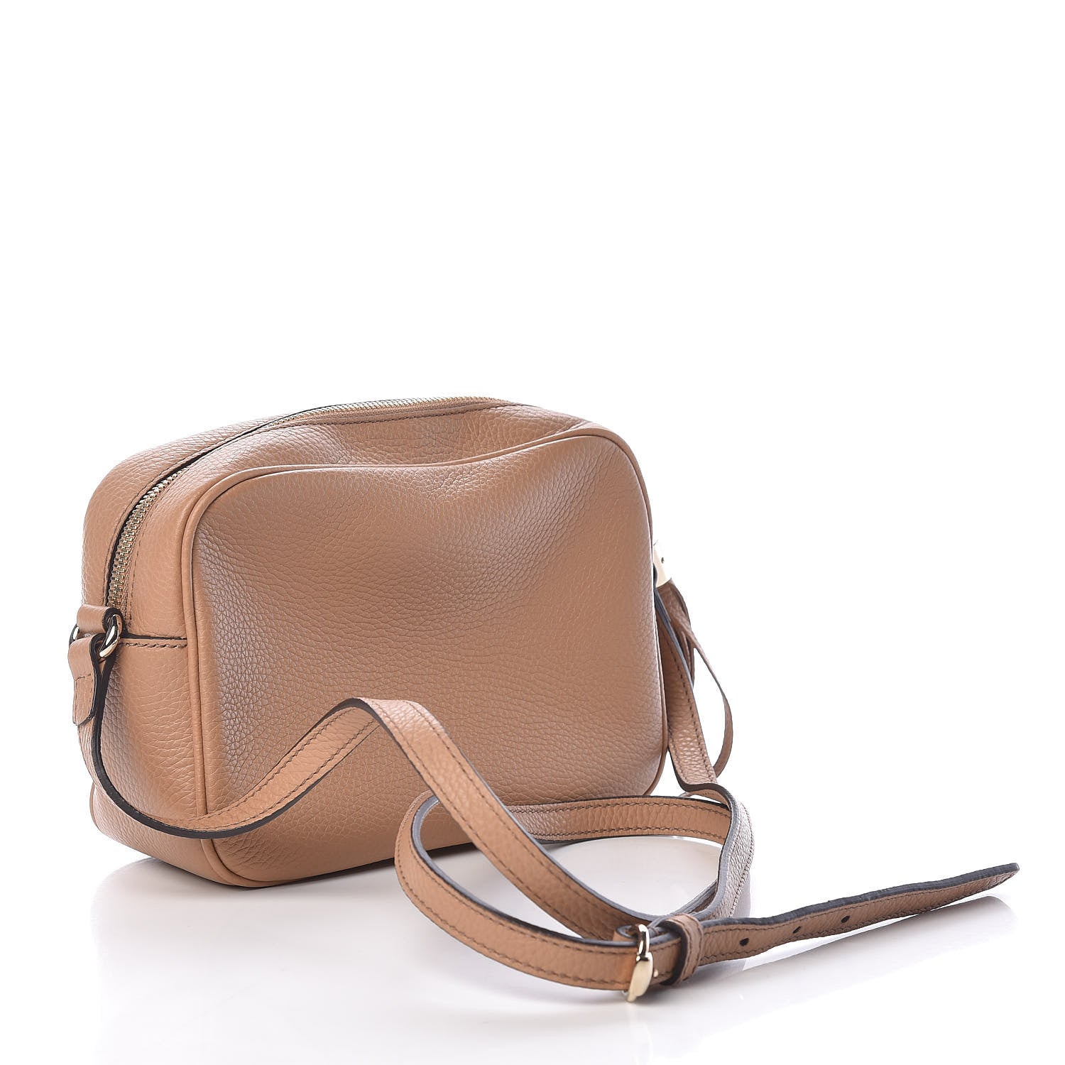 Gucci Pebbled Calfskin Small Soho Disco Bag Camelia 3 of 12