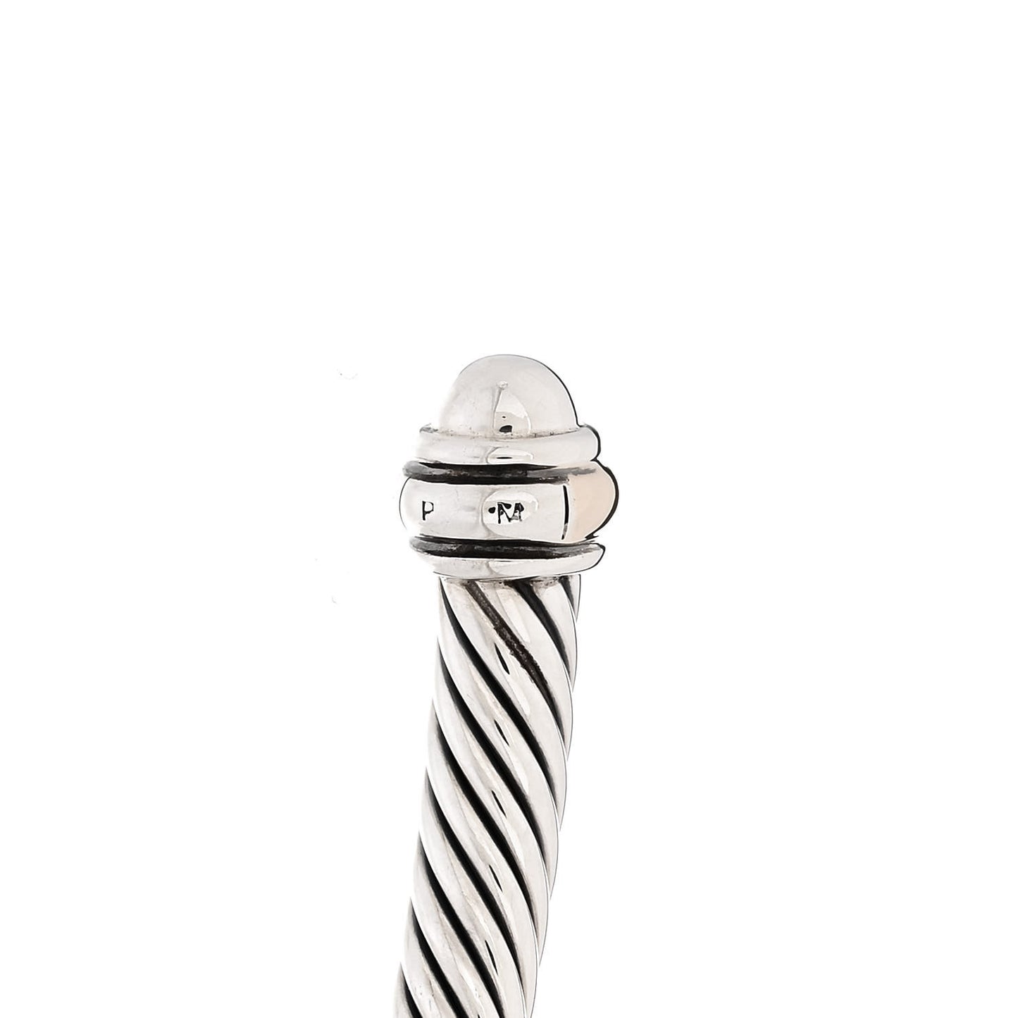 Sterling Silver 18K Yellow Gold 4mm Cable Classics Bracelet