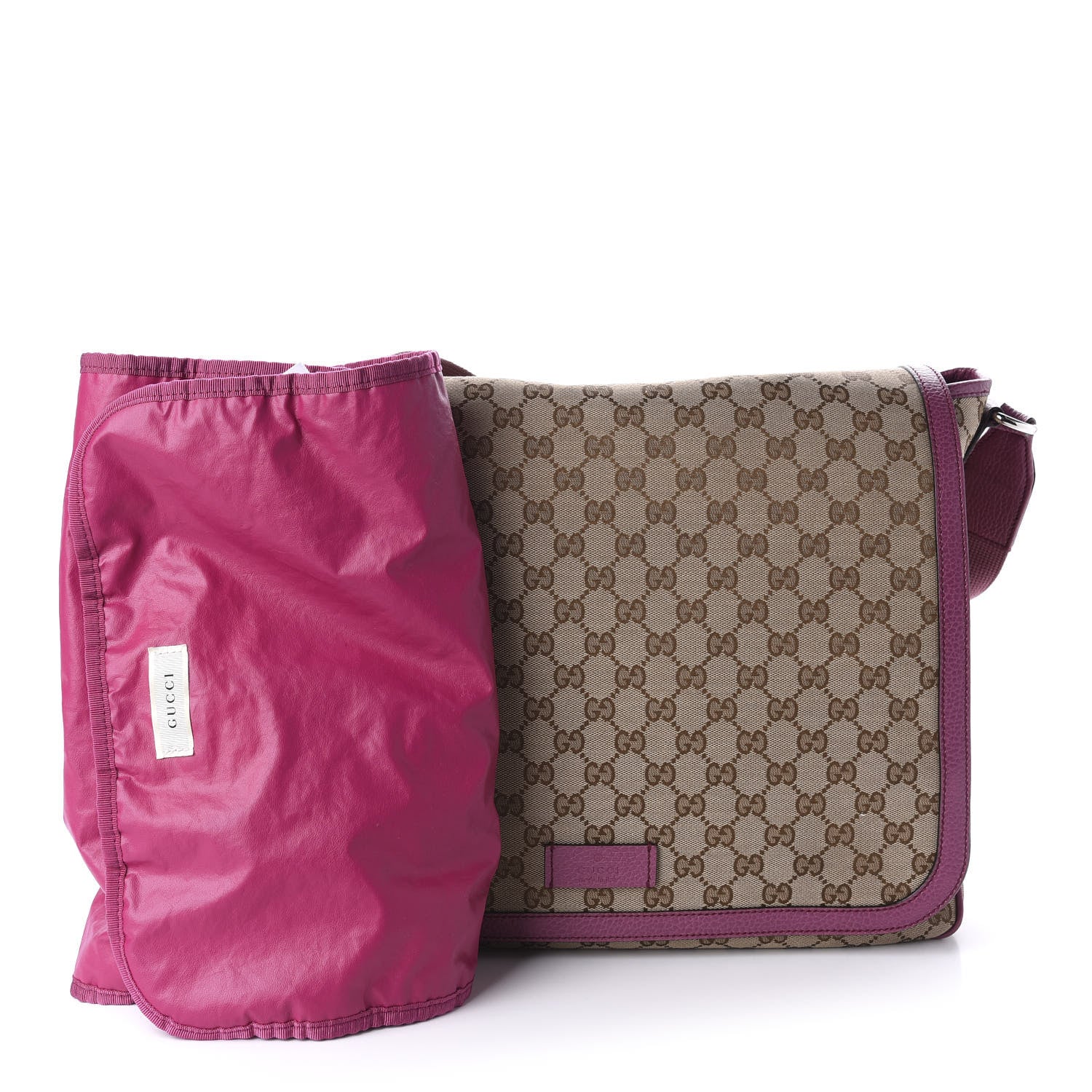 Gucci Monogram Convertible Diaper Bag Beige Peonia Flower 3 of 11