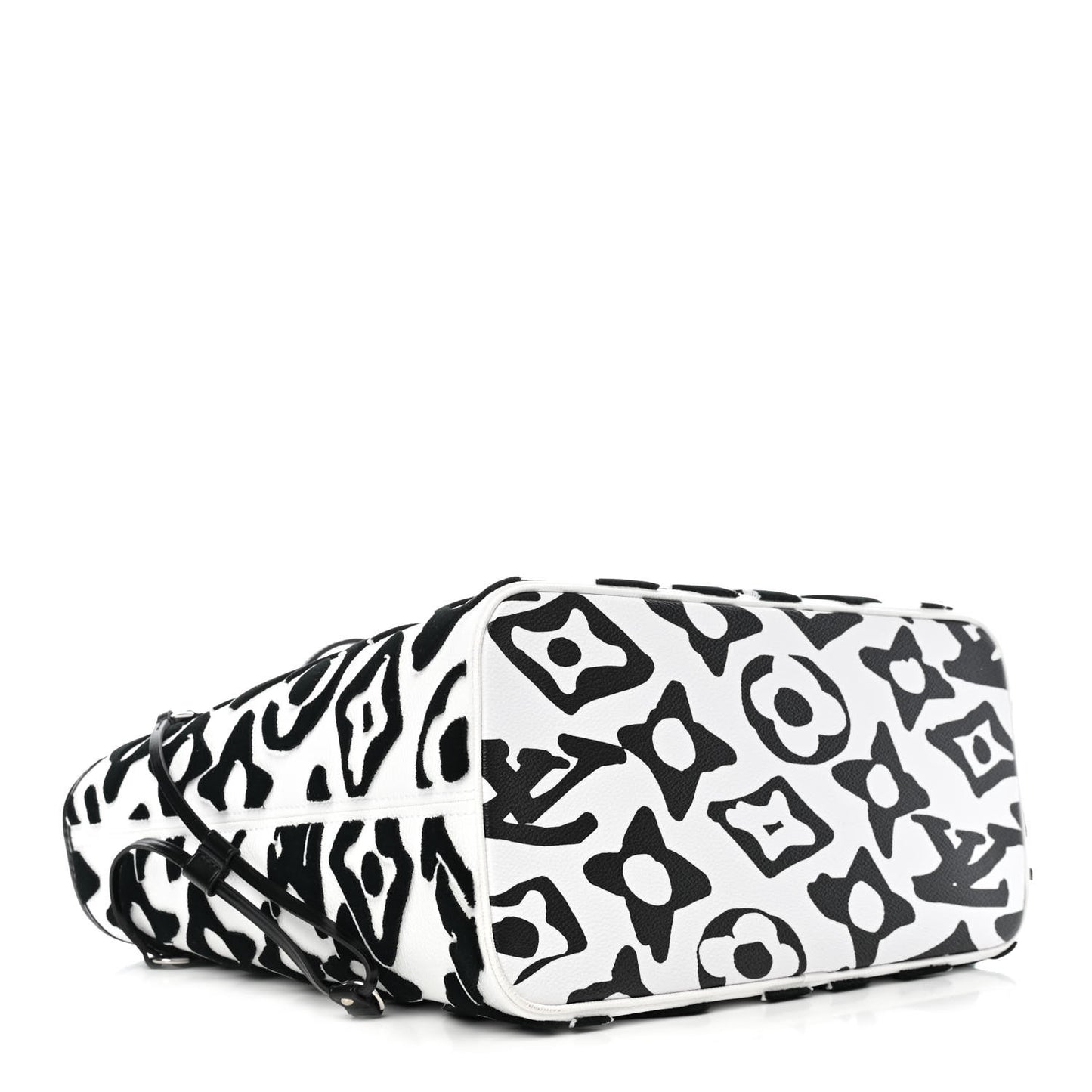 X UF Tufted Monogram Neverfull MM Black White