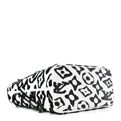 Louis Vuitton X UF Tufted Monogram Neverfull MM Black White 3 of 4