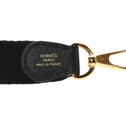 Hermes Taurillon Clemence Evelyne TPM Black 10 of 11