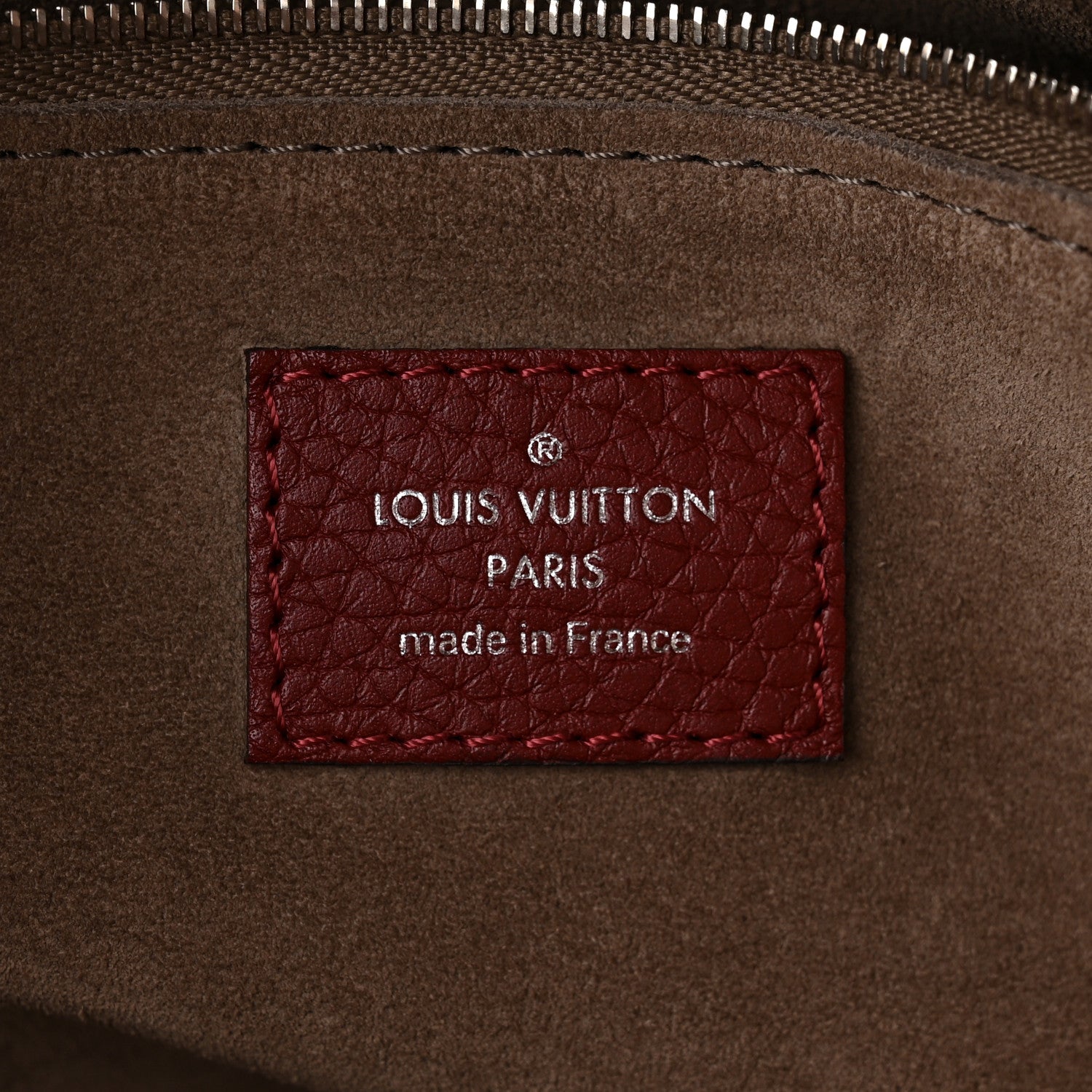 Louis Vuitton Veau Cachemire Soft Lockit MM Griotte 6 of 13