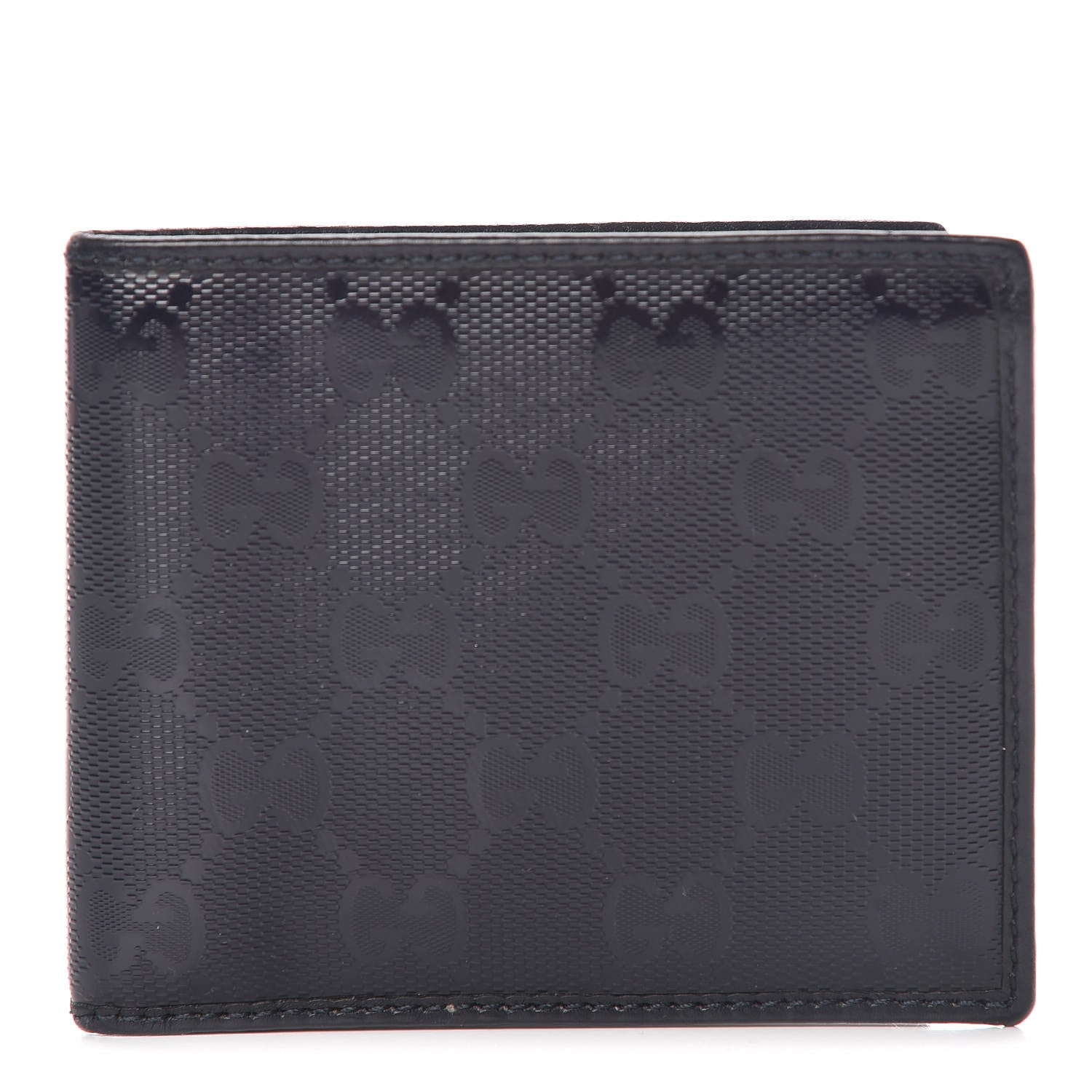 Gucci Imprime Monogram Bi-Fold Wallet Navy 1 of 12