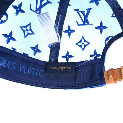 Louis Vuitton Mesh Embroidered Everyday LV Cap 60 Blue 7 of 12