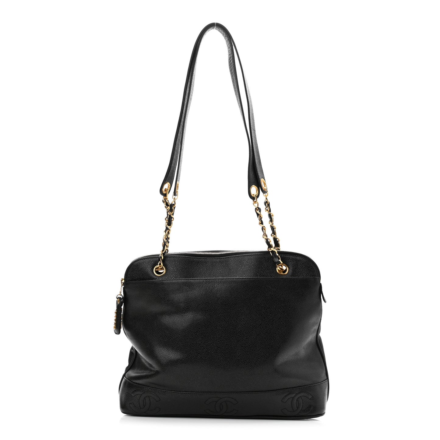 Caviar CC Shoulder Bag Black