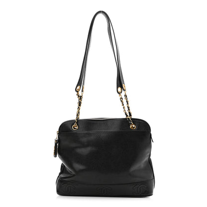 Chanel Caviar CC Shoulder Bag Black 1 of 9