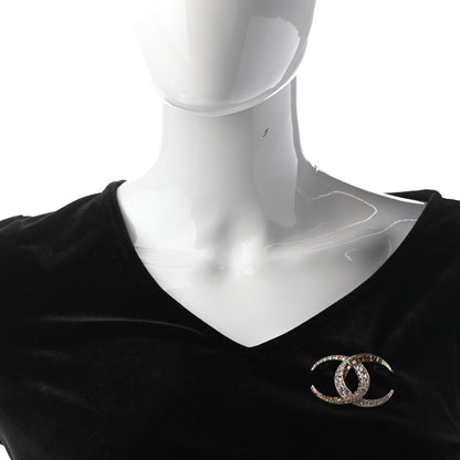 Chanel Baguette Crystal Dubai CC Brooch Gold 2 of 7