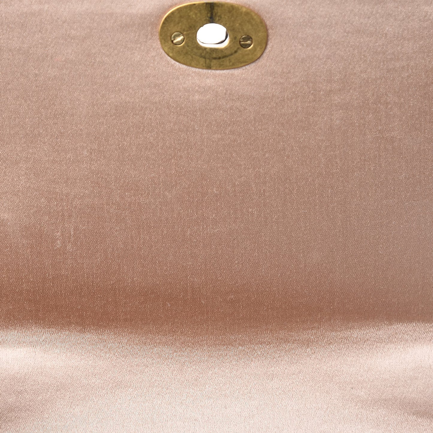 Satin Bee Pouch Powder Beige