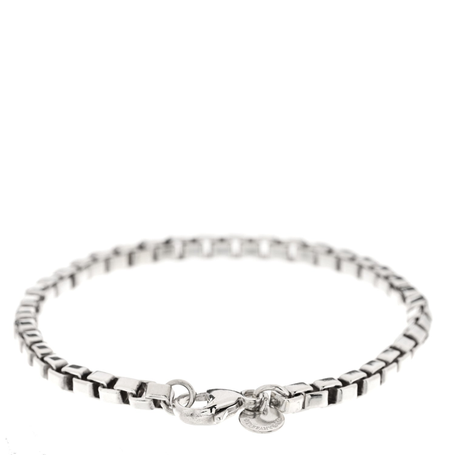 Tiffany Sterling Silver 4mm Venetian Link Bracelet 2 of 4