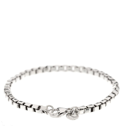 Tiffany Sterling Silver 4mm Venetian Link Bracelet 2 of 4