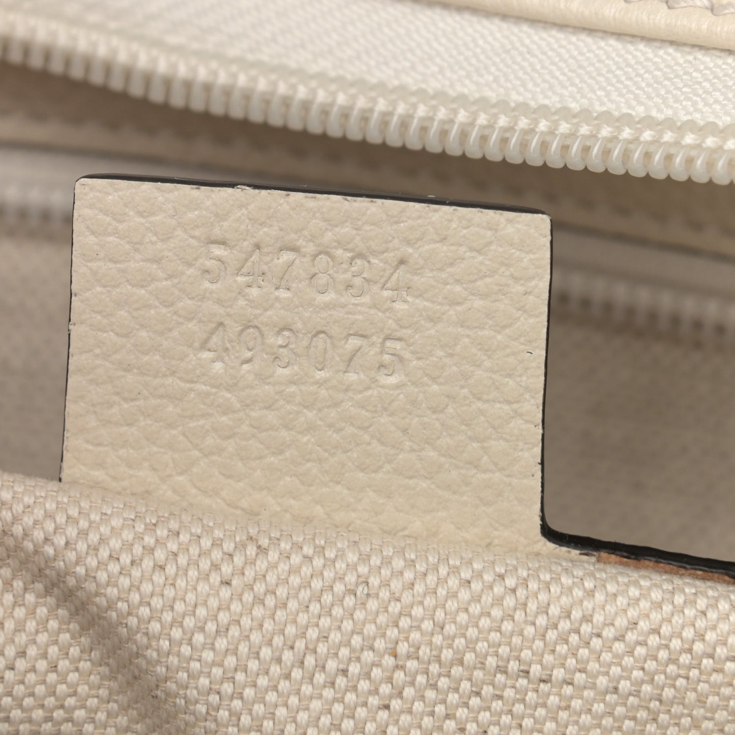Calfskin Logo Day Backpack Mystic White
