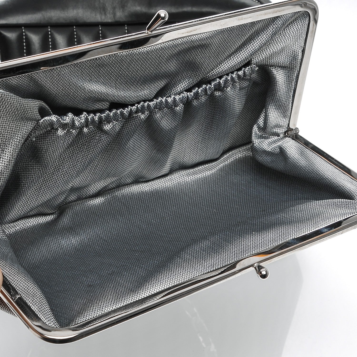 Chanel Lambskin Vertical Quilted Mademoiselle Small Camera Case Black 9 of 14