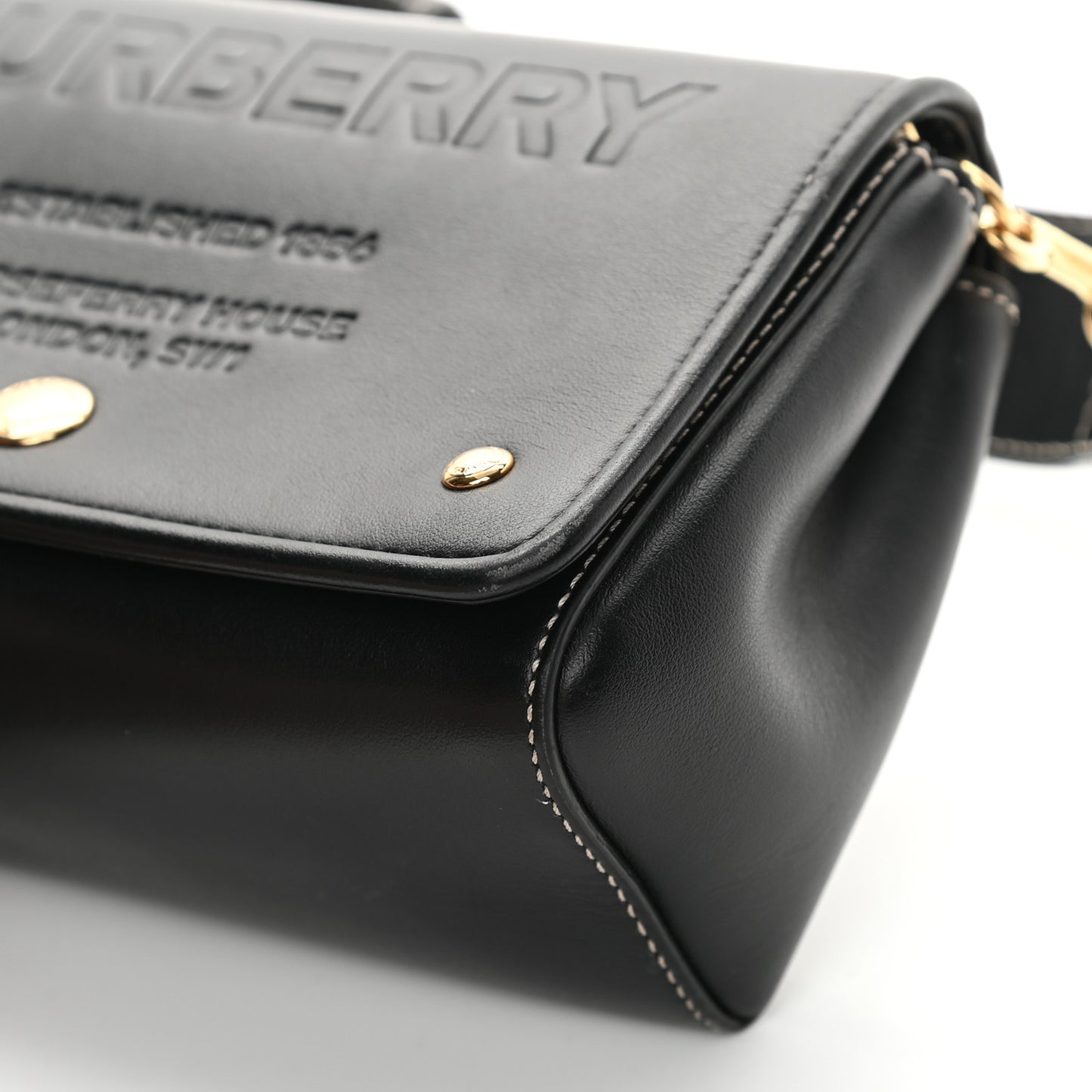 Smooth Calfskin Hackberry Crossbody Bag Black