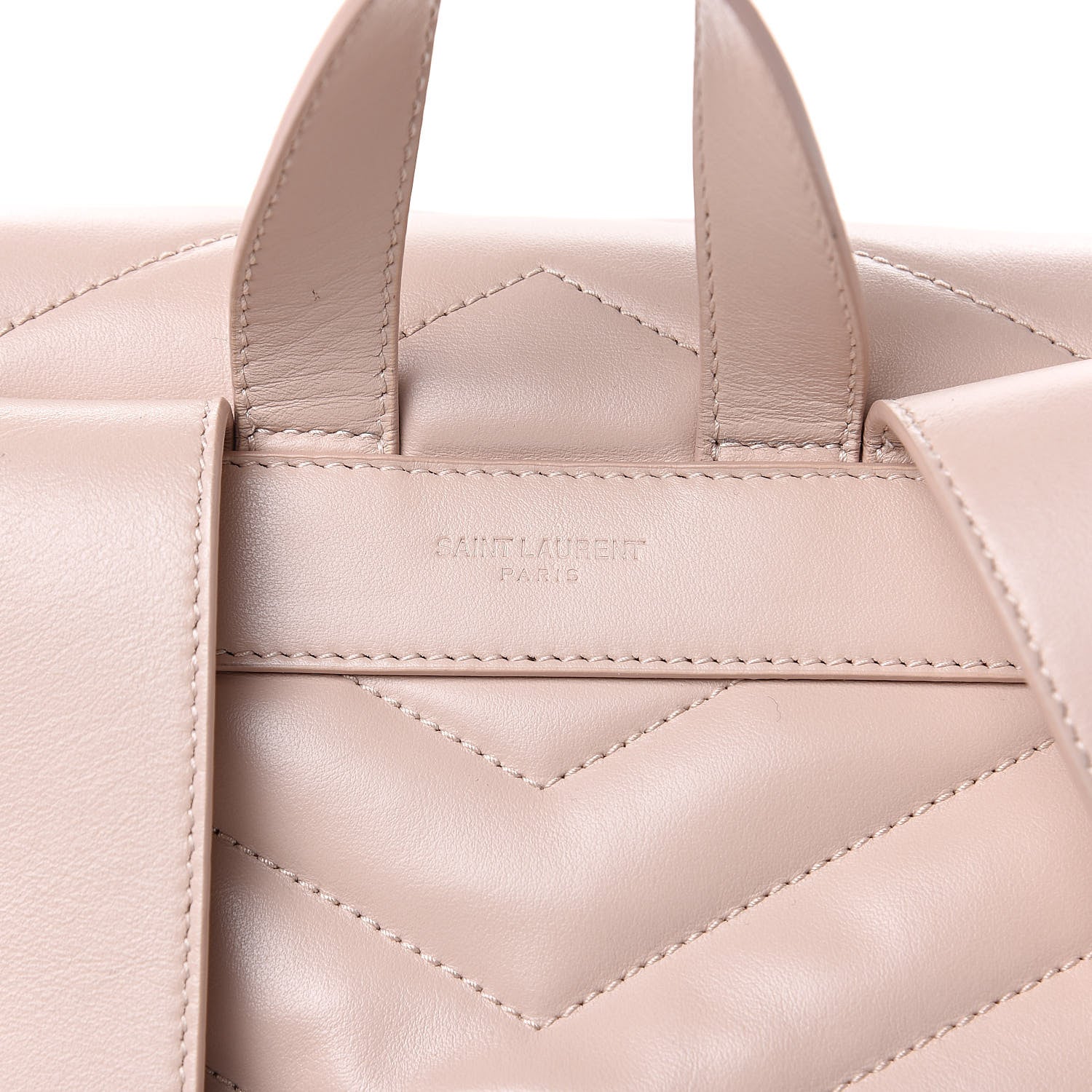 Saint Laurent Calfskin Y Quilted Monogram Small Loulou Backpack Marble Pink 8 of 11