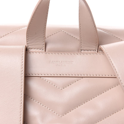 Saint Laurent Calfskin Y Quilted Monogram Small Loulou Backpack Marble Pink 8 of 11