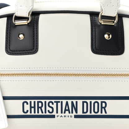 Christian Dior Calfskin Small Dior Vibe Zip Bowling Bag White 8 of 11
