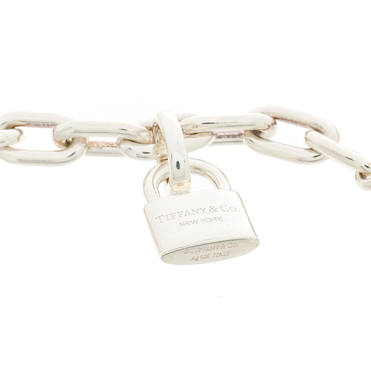 Sterling Silver Pearl HardWear Lock Bracelet